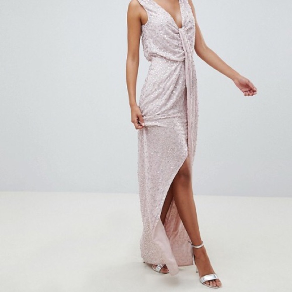 ASOS Knotted Drape Dress